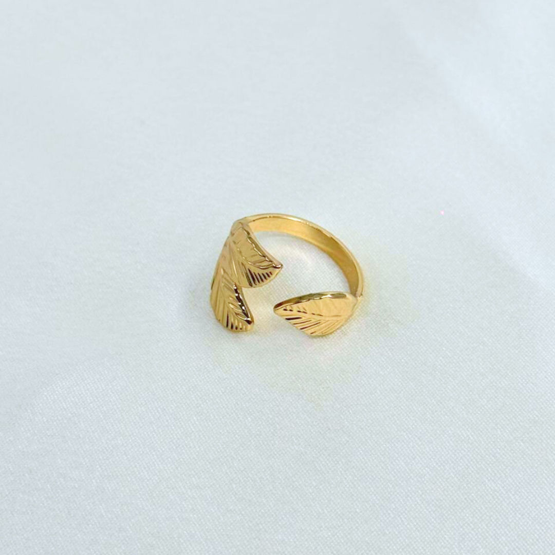 Golden Leaf Open Ring (BUY1GET1)