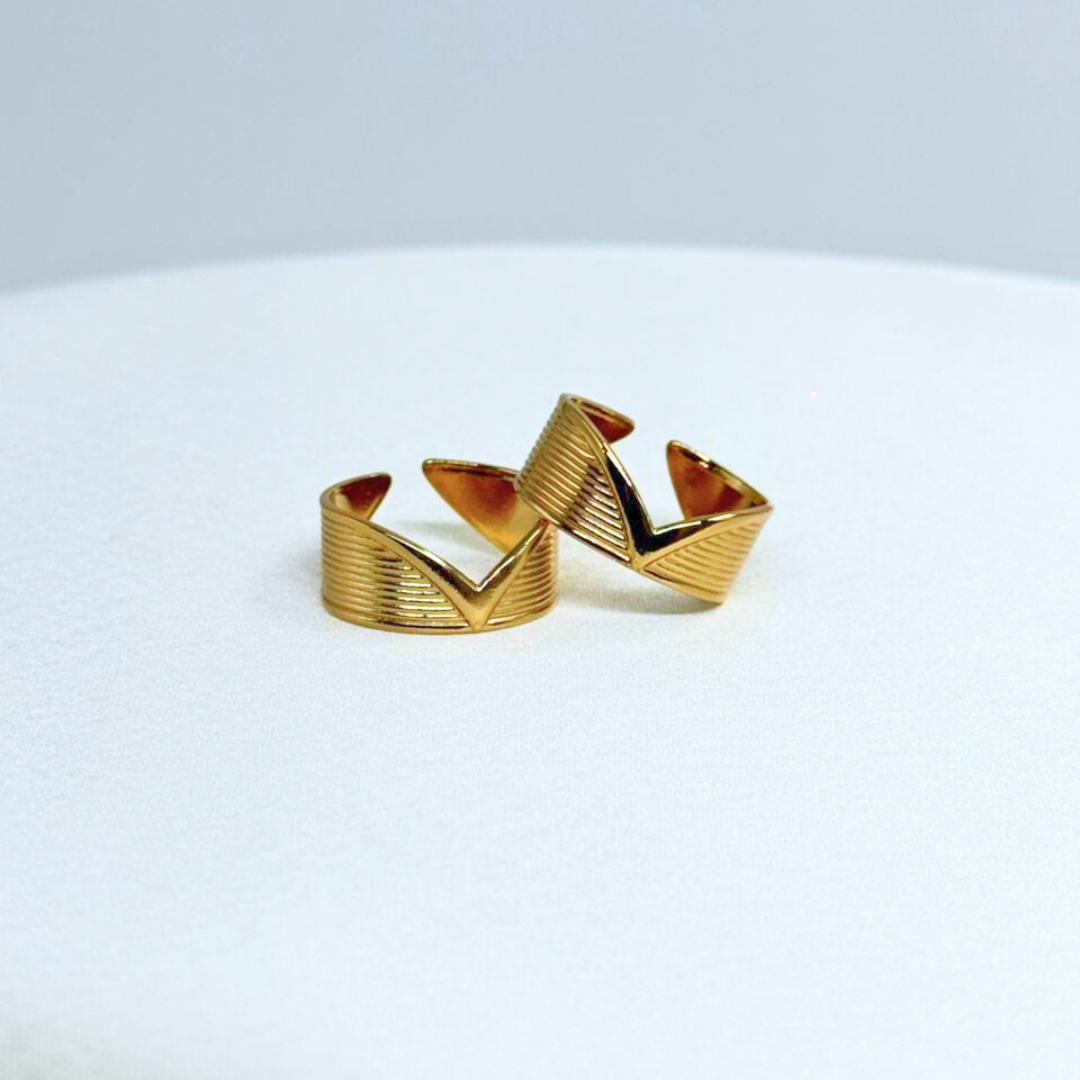 Vera Chevron Ring (BUY1GET1)