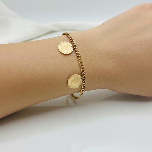 Regal Coin Charm Bracelet