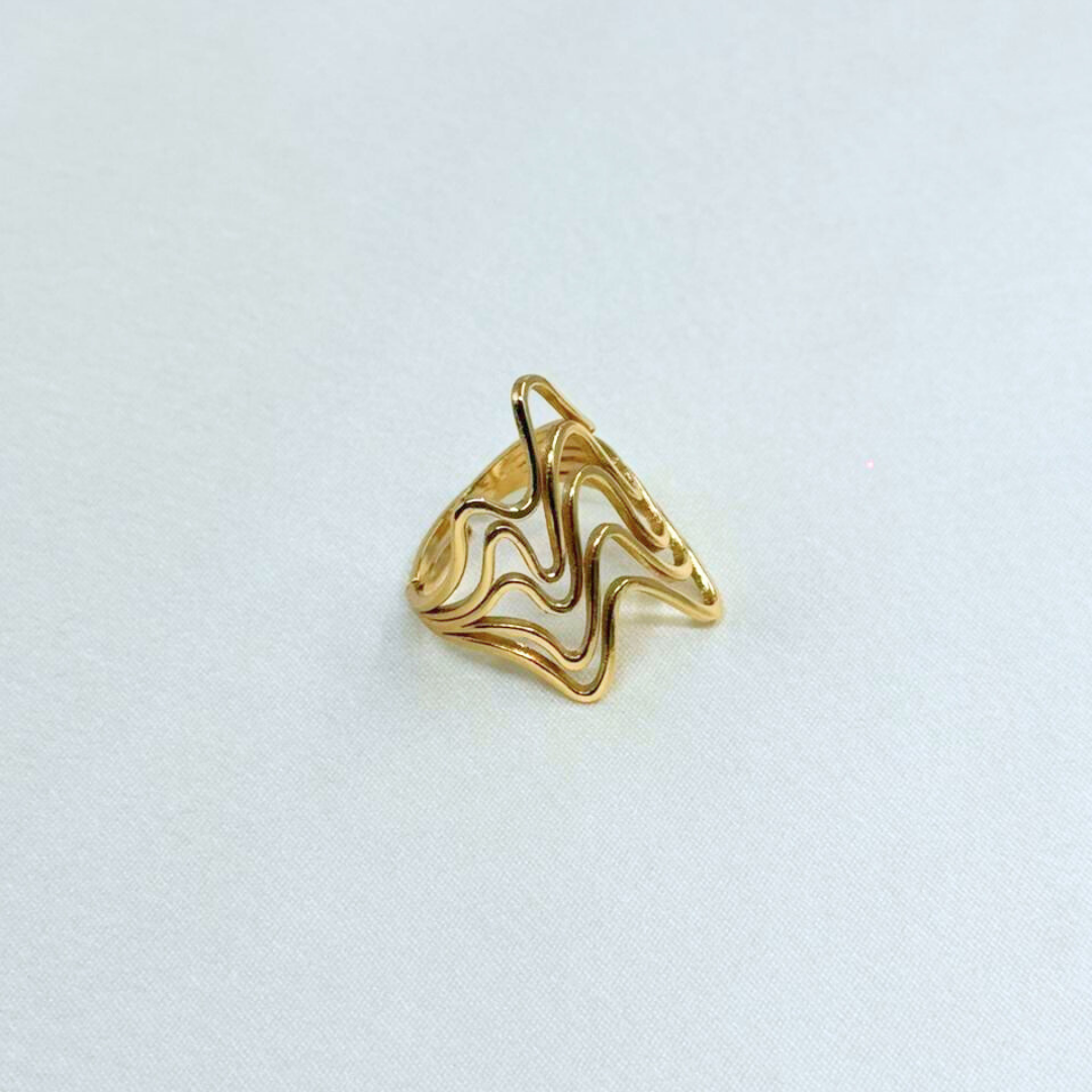 Waveform Sculptural Ring (BUY1GET1)