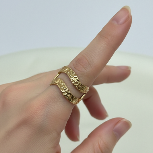 Ripple Texture Ring (BUY1GET1)