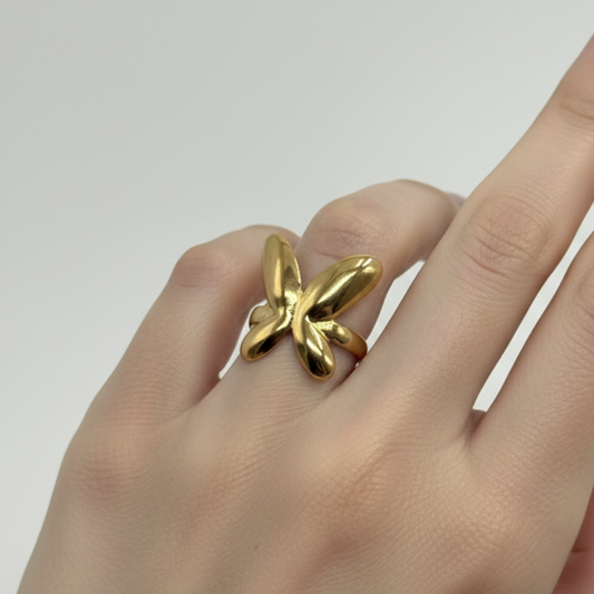 Golden Flutter Statement Ring (BUY1GET1)