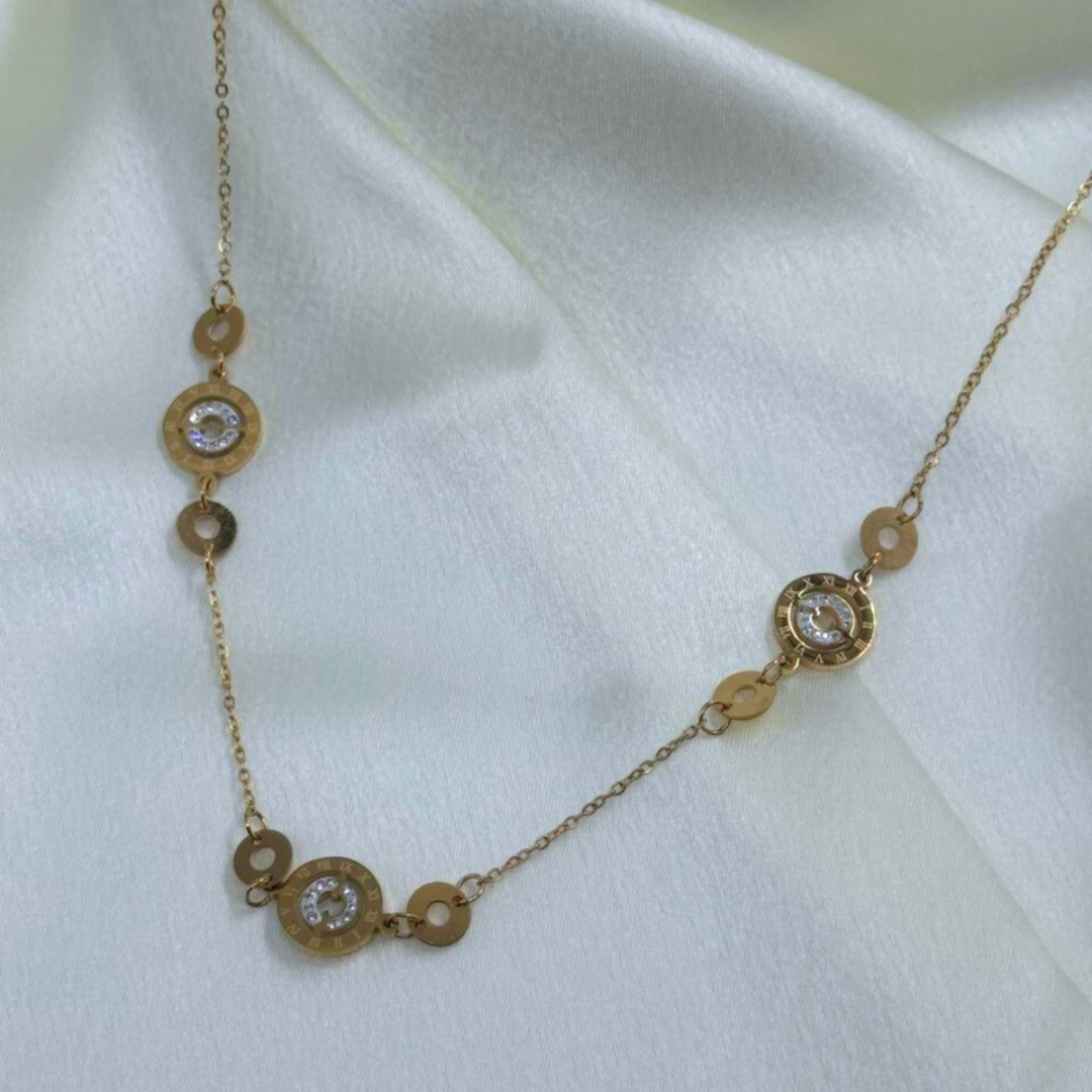 Roman Spark Station Necklace