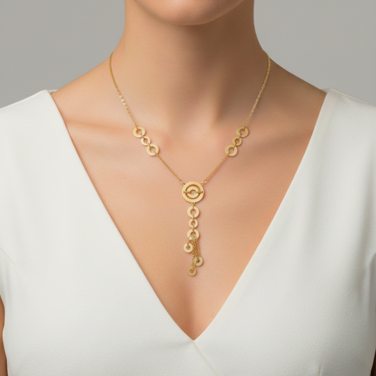 Halo Link Statement Necklace