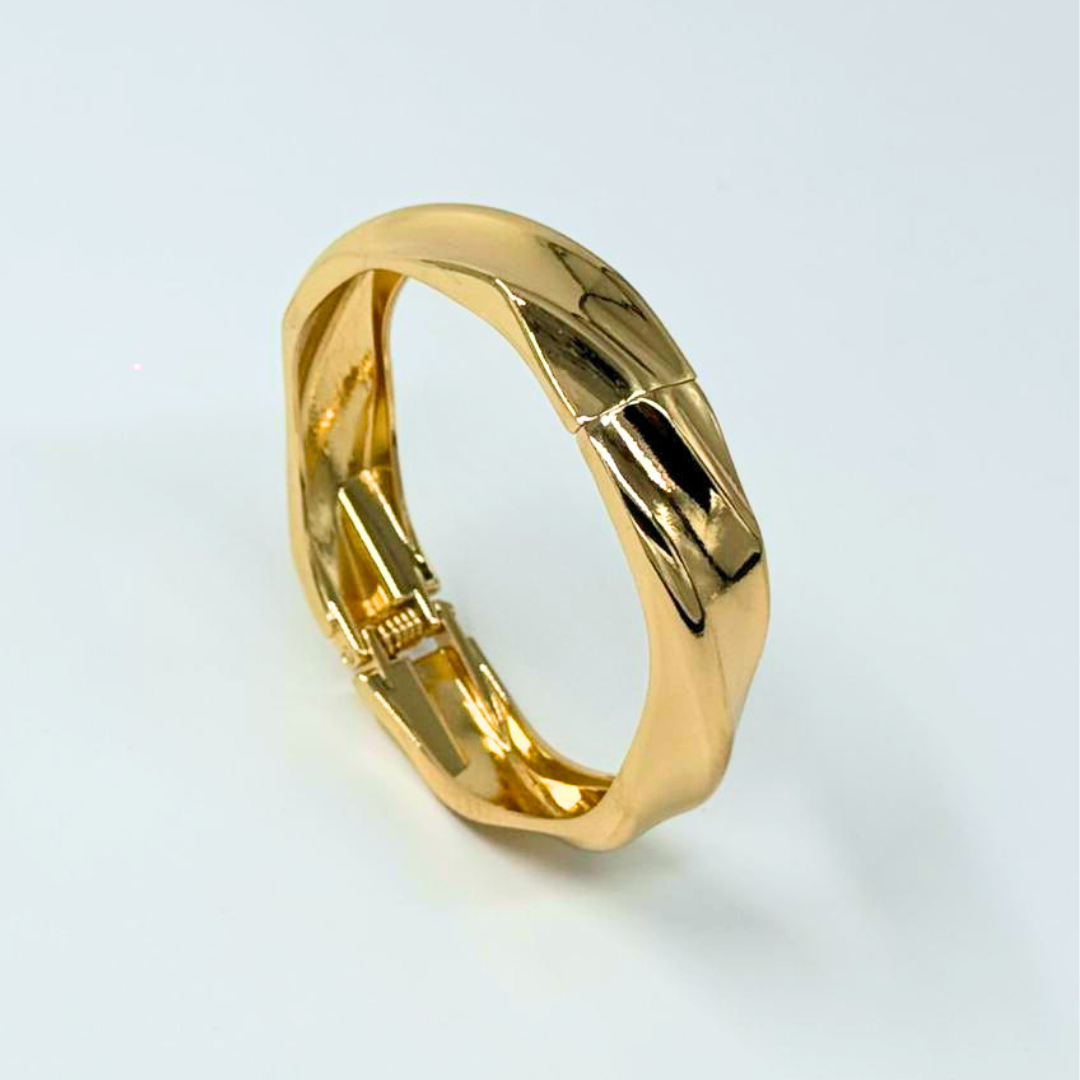 Sculpted Wave Cuff Bracelet