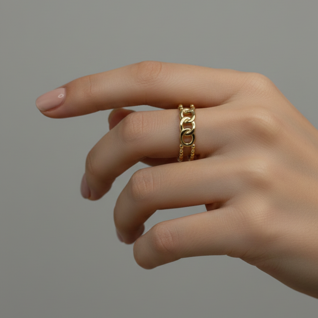 Linked Chain  Ring (BUY1GET1)