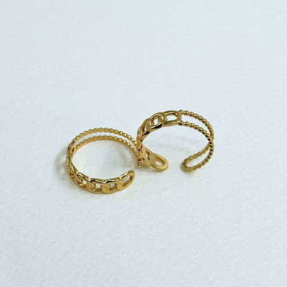 Linked Chain  Ring (BUY1GET1)
