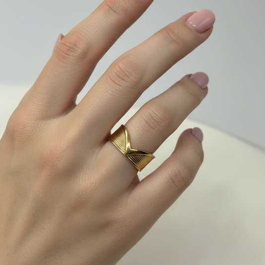 Vera Chevron Ring (BUY1GET1)