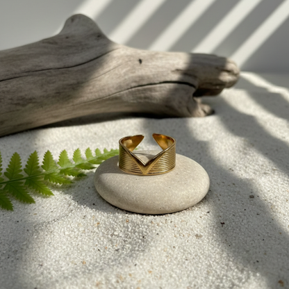 Vera Chevron Ring (BUY1GET1)