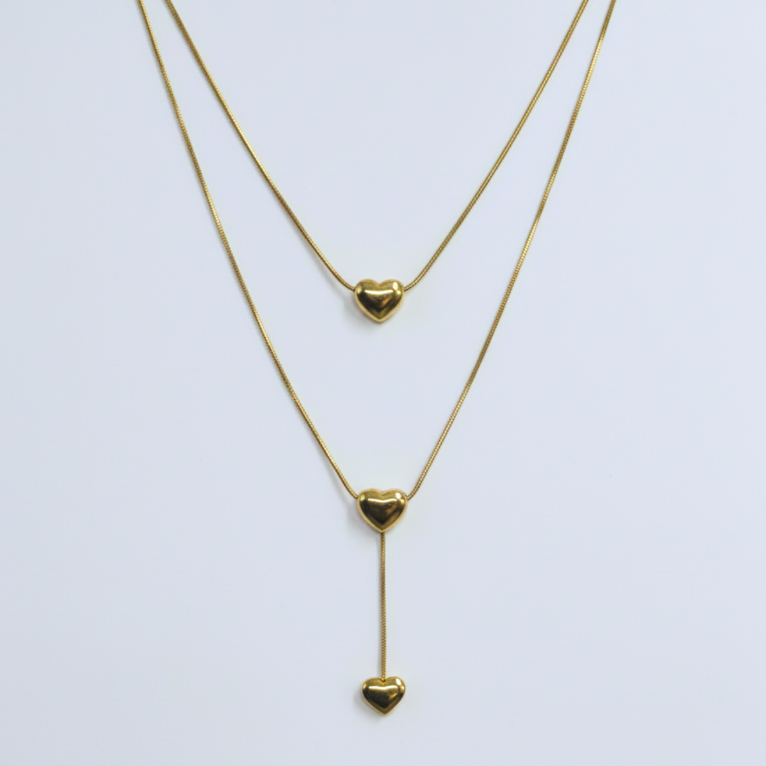 Amora Layered Heart Necklace