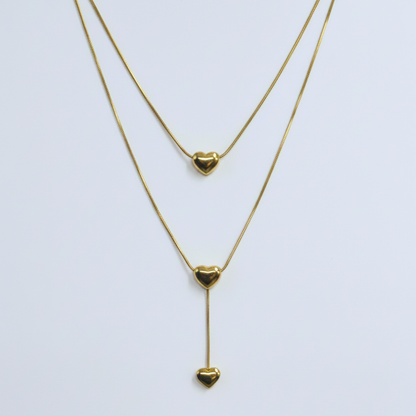 Amora Layered Heart Necklace