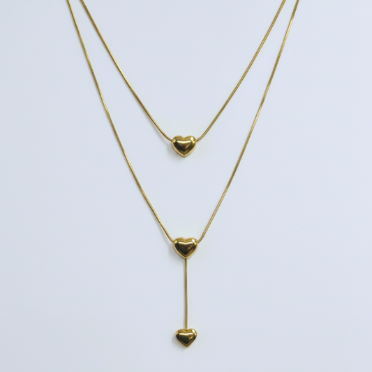Amora Layered Heart Necklace
