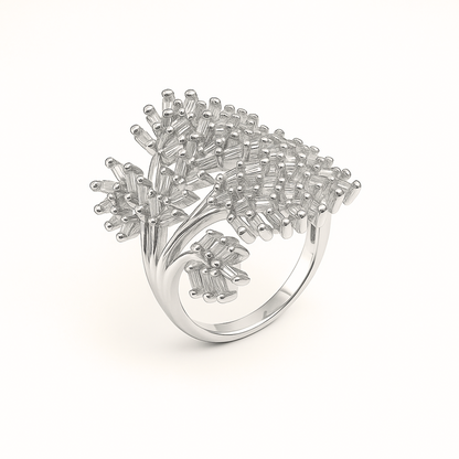 Gold Floral Burst Ring