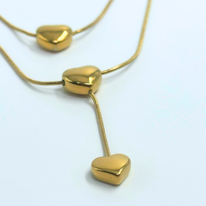 Amora Layered Heart Necklace