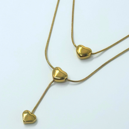 Amora Layered Heart Necklace
