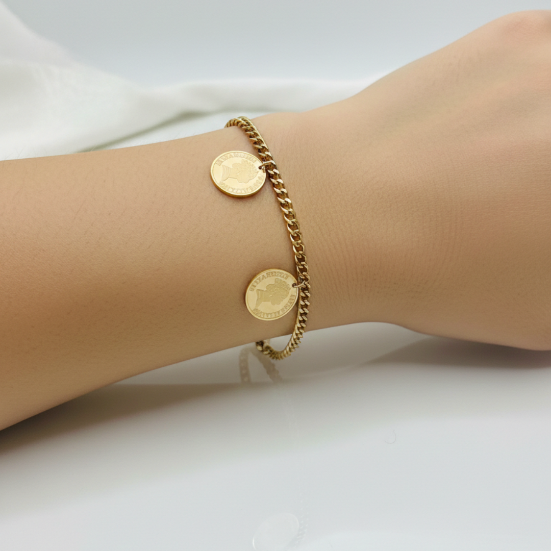 Regal Coin Charm Bracelet
