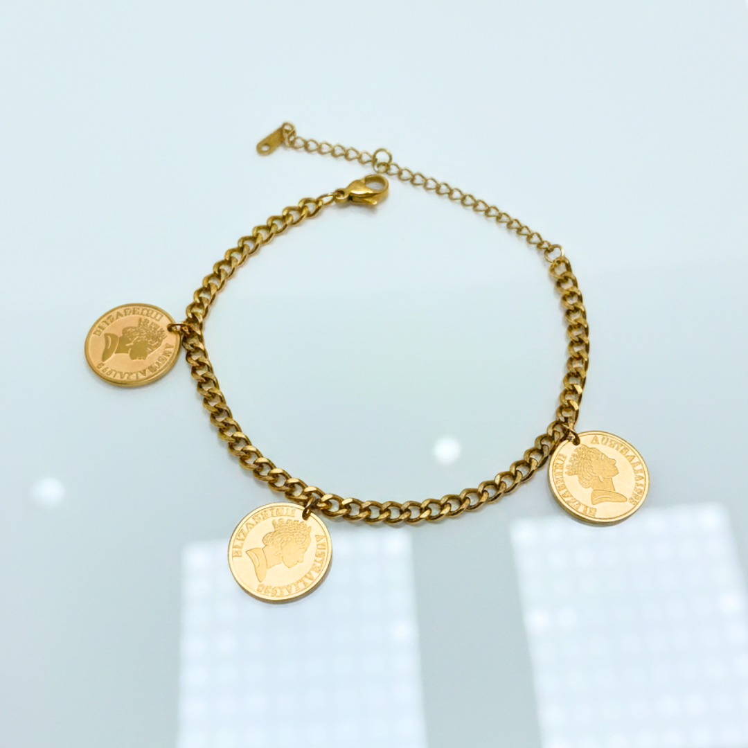 Regal Coin Charm Bracelet