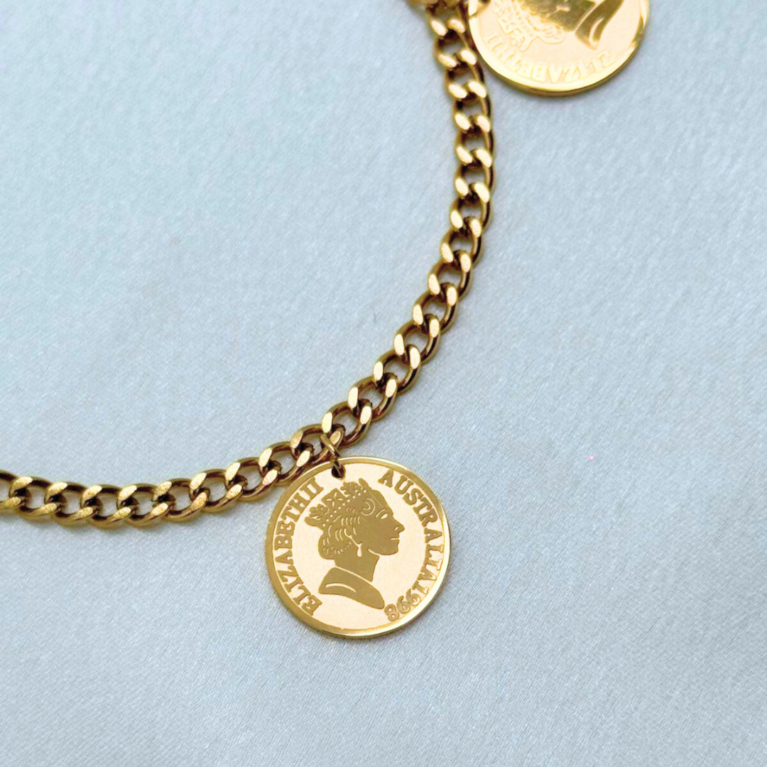 Regal Coin Charm Bracelet