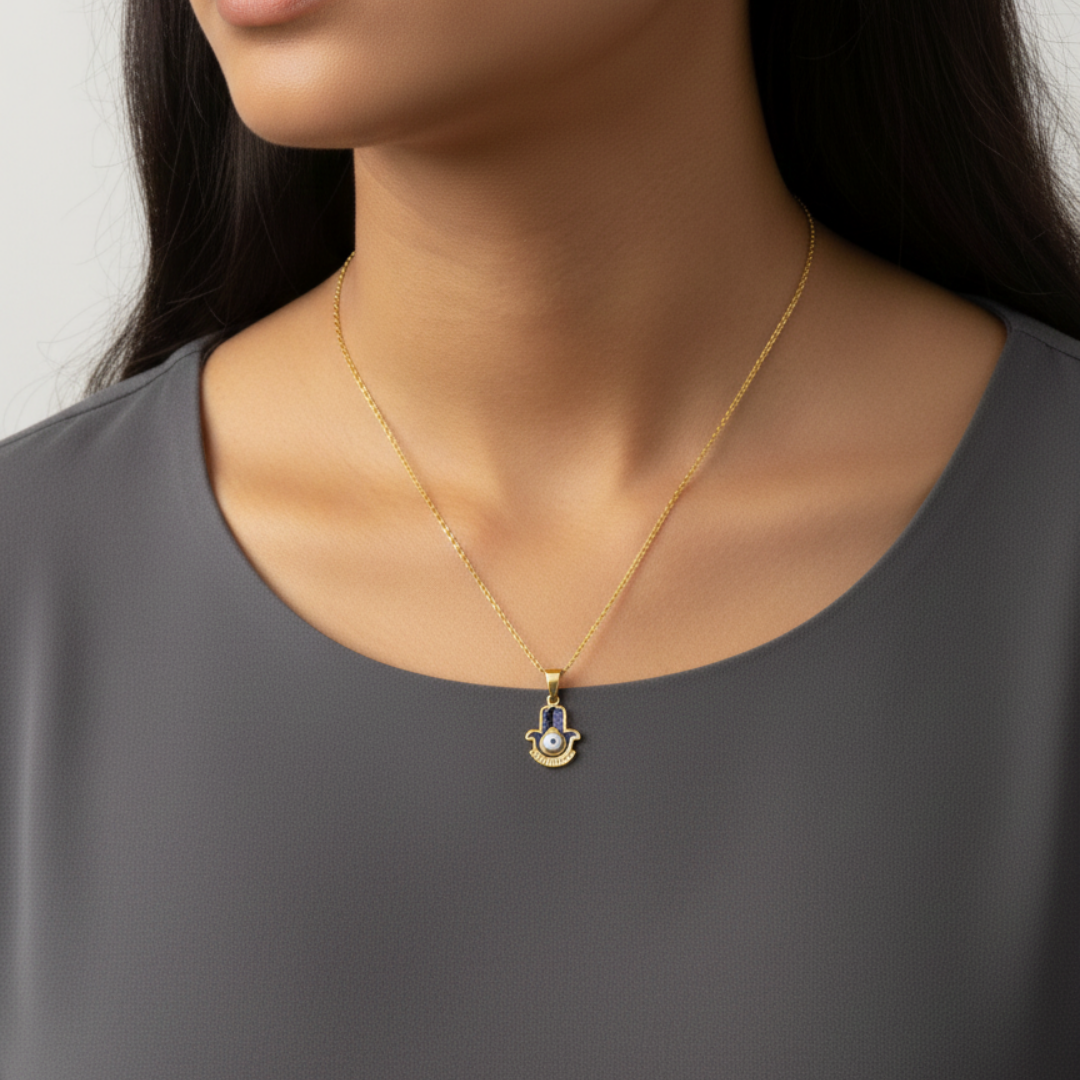 Nazara Hamsa Evil Eye Necklace