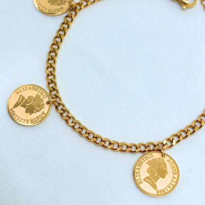 Regal Coin Charm Bracelet