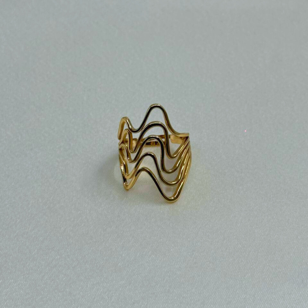 Waveform Sculptural Ring (BUY1GET1)