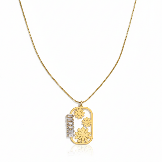Flora Frame Necklace