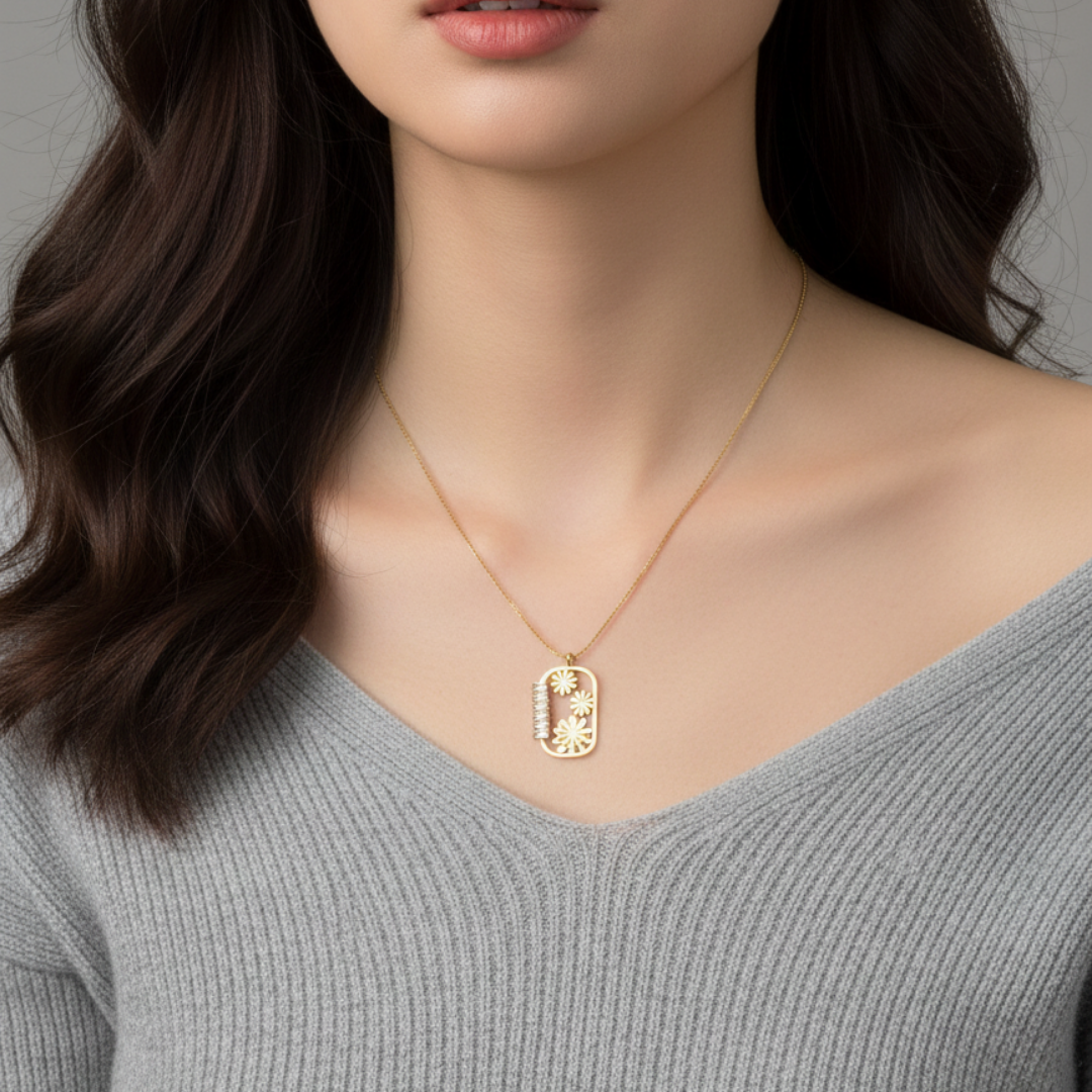 Flora Frame Necklace