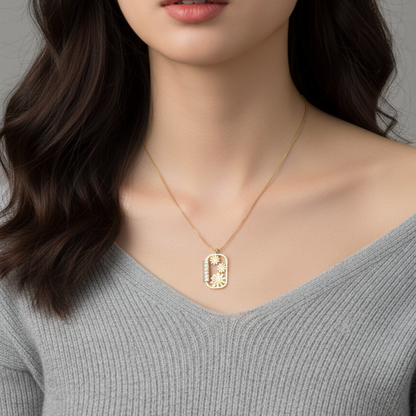 Flora Frame Necklace