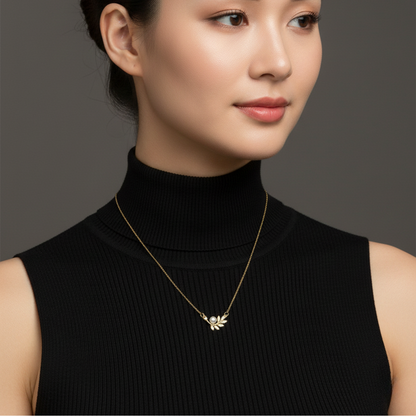 Pearl Laurel Necklace