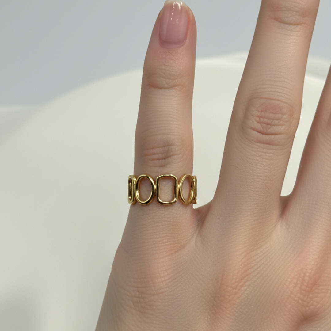 Geo Loop Open Ring (BUY1GET1)
