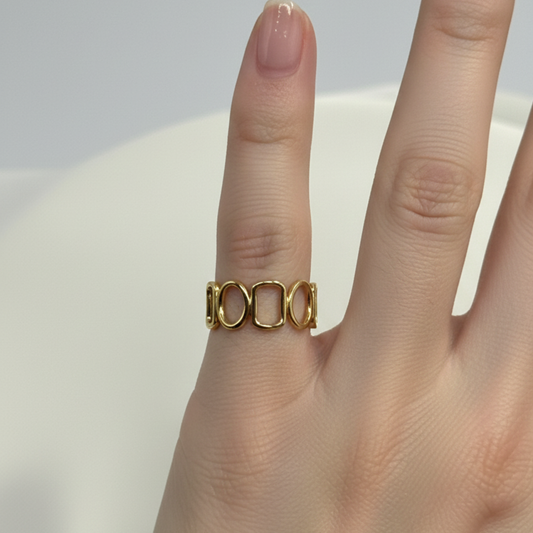 Geo Loop Open Ring (BUY1GET1)