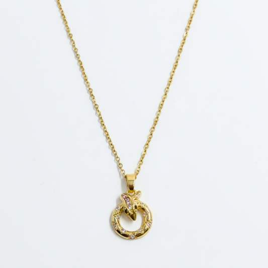 Serpent Halo Necklace
