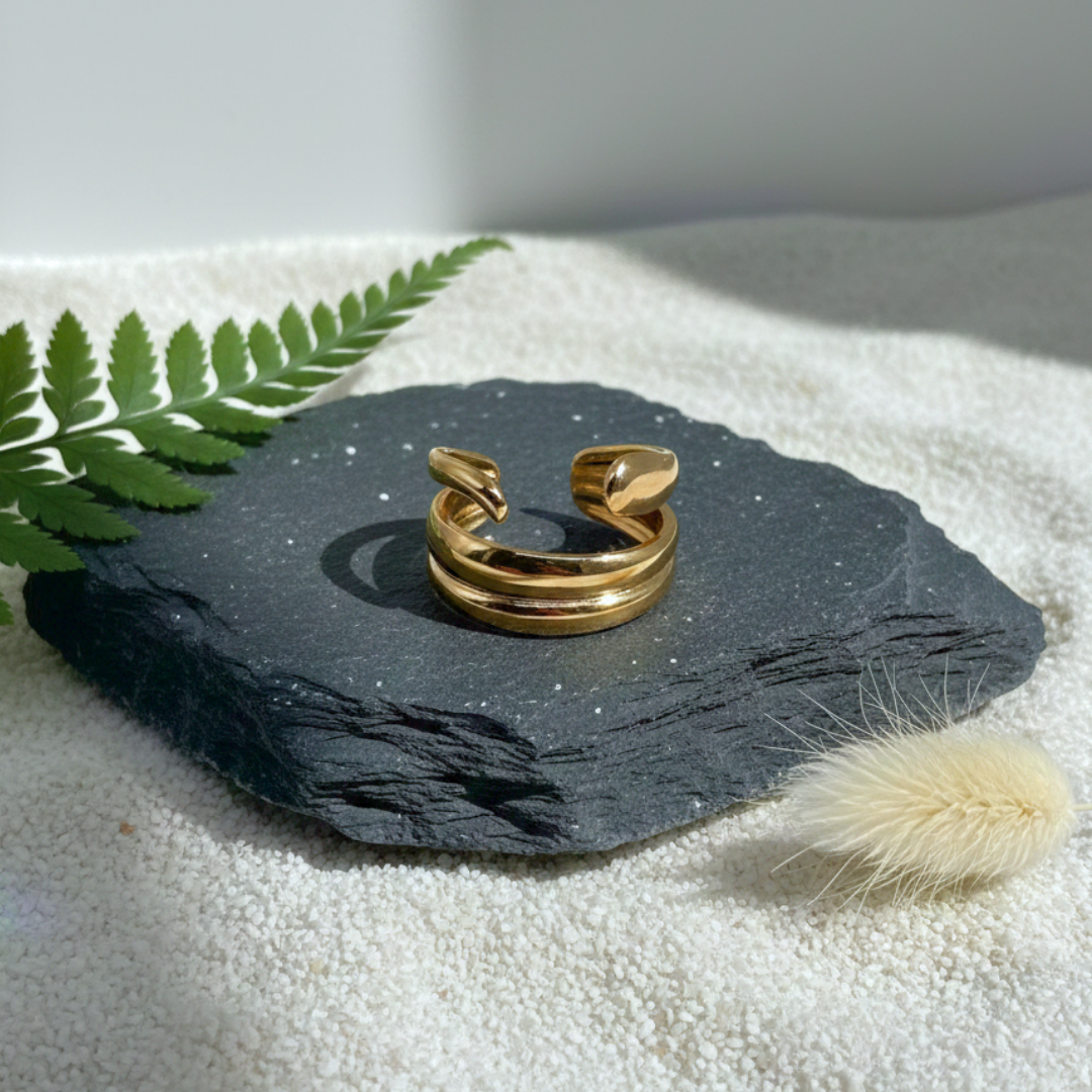 Dual Curve Open Band Ring (BUY1GET1)
