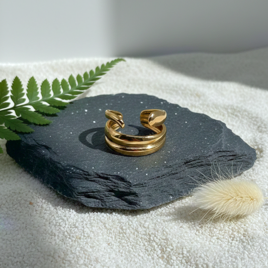 Dual Curve Open Band Ring (BUY1GET1)