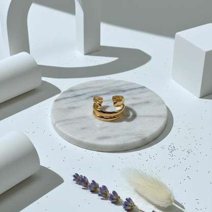 Dual Curve Open Band Ring (BUY1GET1)