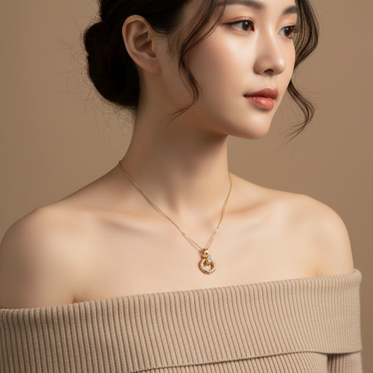 Serpent Halo Necklace