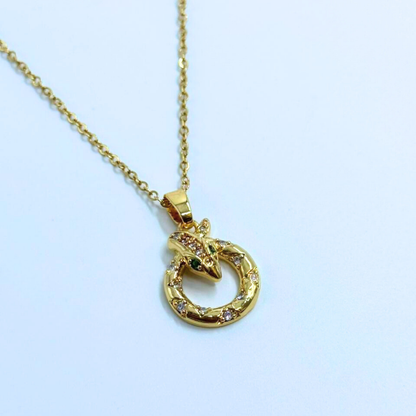 Serpent Halo Necklace