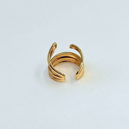 Dual Curve Open Band Ring (BUY1GET1)