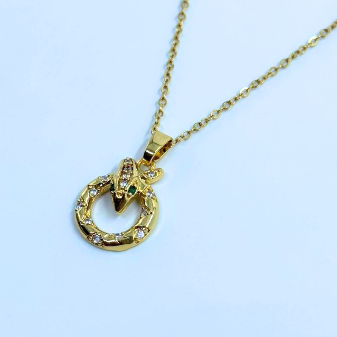 Serpent Halo Necklace