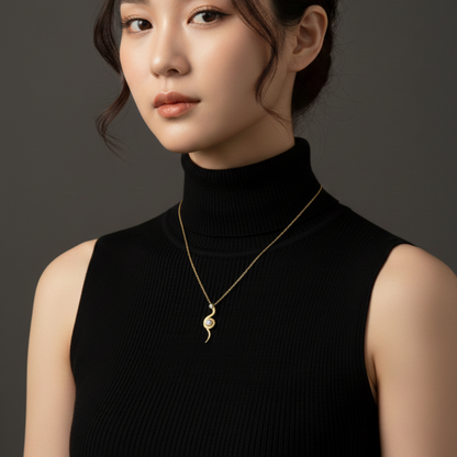 Serpentine Curve Necklace