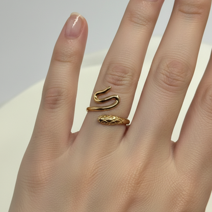 Serpent Coil Open Ring (BUY1GET1)