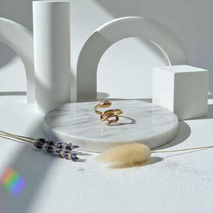 Serpent Coil Open Ring (BUY1GET1)