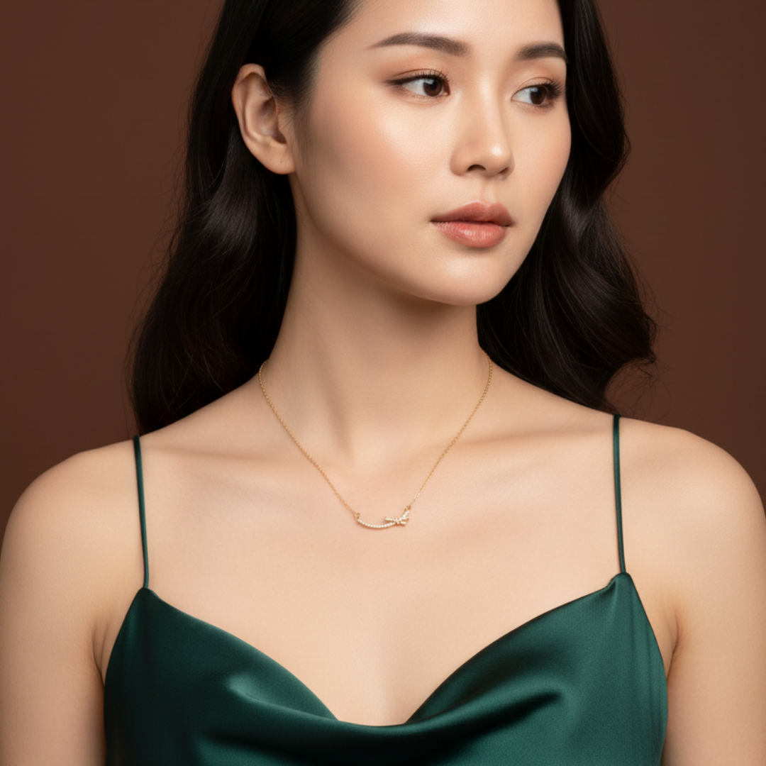 Luna Bow Curve Necklace