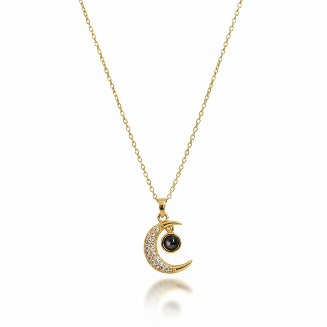 Luna Love Whisper Necklace – Hidden “I Love You” Lens