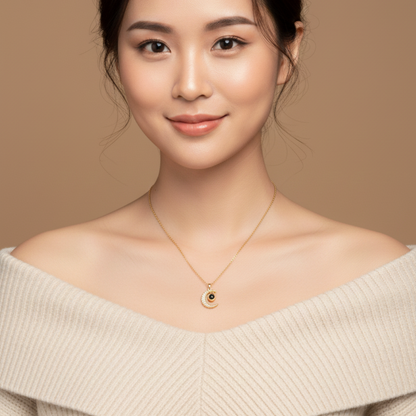 Luna Love Whisper Necklace – Hidden “I Love You” Lens