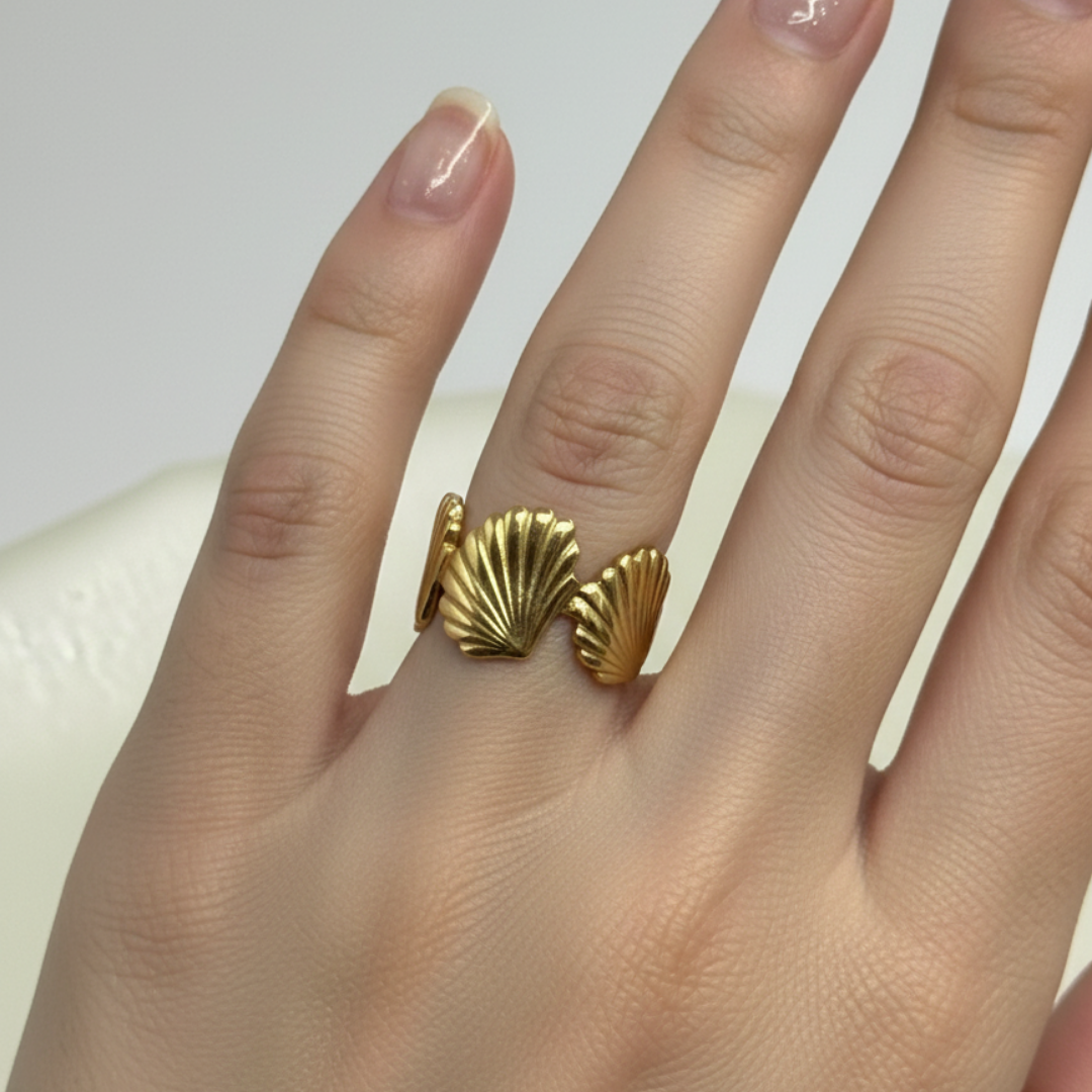 Shella Scallop Ring (BUY1GET1)