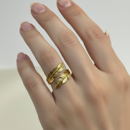 Aurelia Feather Wrap Ring (BUY1GET1)
