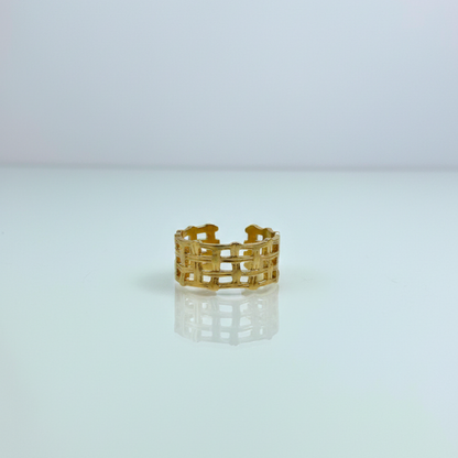 Gridline Cuff  Ring (BUY1GET1)