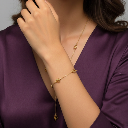 Eterna Knot Harmony Set (Necklace, Bracelet & Earrings)