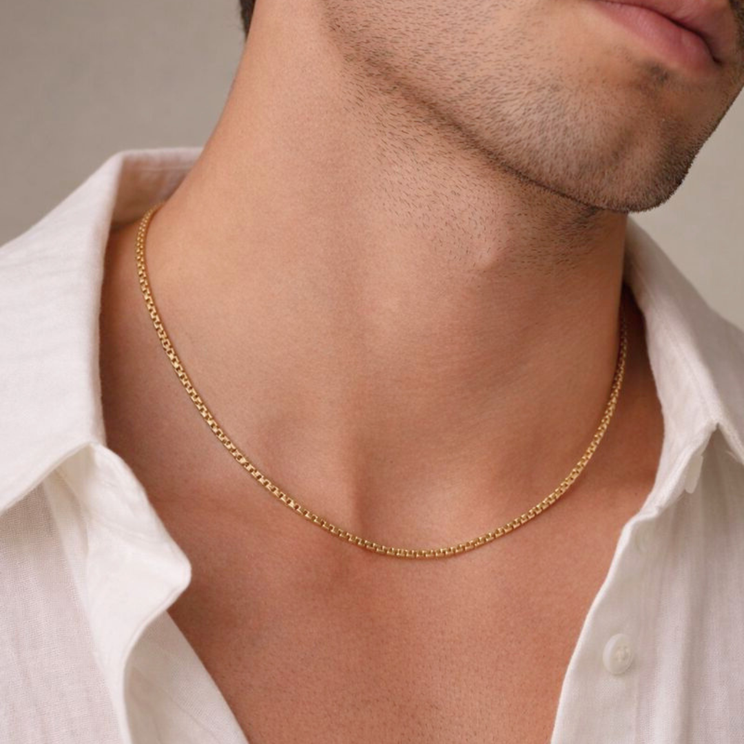 Slim Box Link Men’s Chain